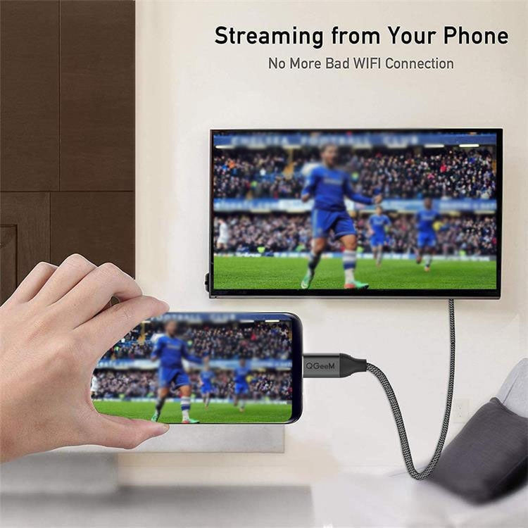 QGeeM QG-UA09 Type-C To HDMI Cable 1.2m