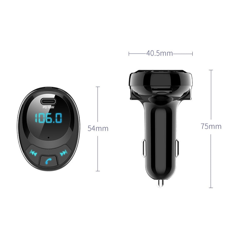 BT09 Car Bluetooth MP3 Digital Display Dual USB Charger, BT09