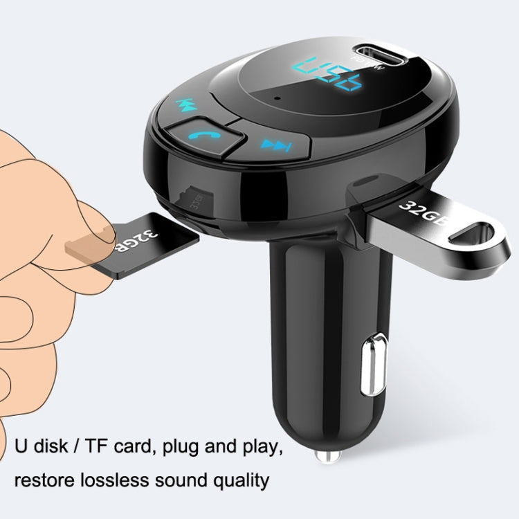 BT09 Car Bluetooth MP3 Digital Display Dual USB Charger, BT09