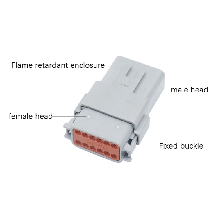 DT04-12P / DT06-12S With Copper Car Waterproof Connector Conductive Connection Terminal