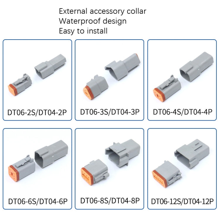 DT04-12P / DT06-12S With Copper Car Waterproof Connector Conductive Connection Terminal