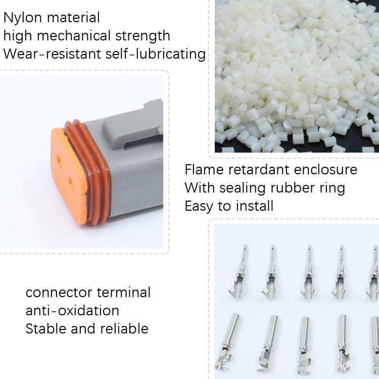 DT04-12P / DT06-12S With Copper Car Waterproof Connector Conductive Connection Terminal