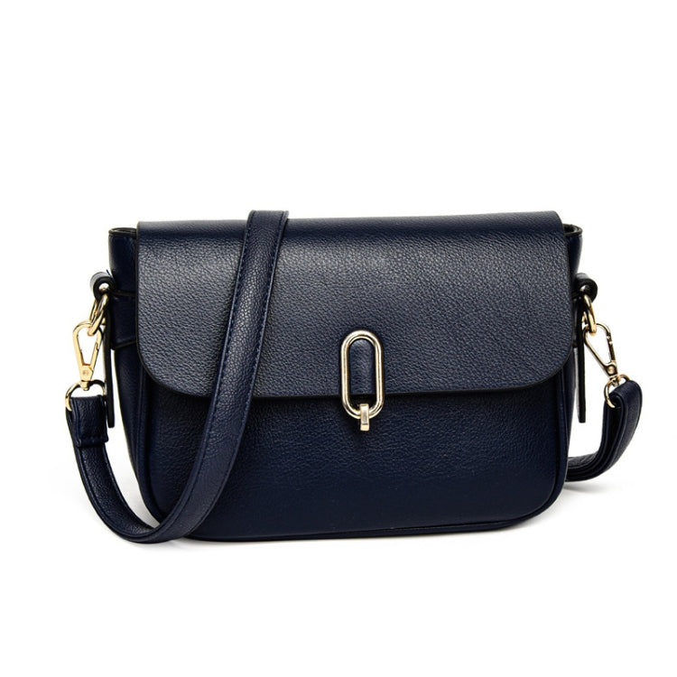 Ladies Texture Large Capacity Single Shoulder Crossbody Bag(Blue)
