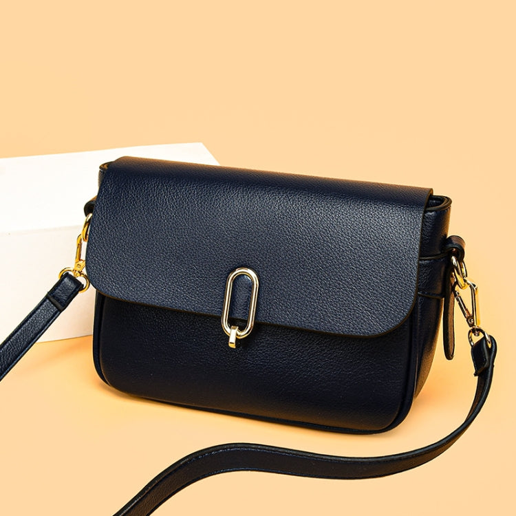 Ladies Texture Large Capacity Single Shoulder Crossbody Bag(Blue)