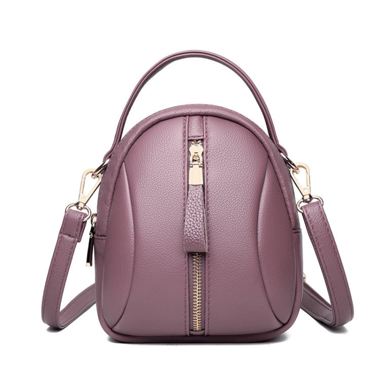 Shoulder Bag Multi-Compartment Casual Mother Handcuffs Women Mobile Phone Bag(Violet)