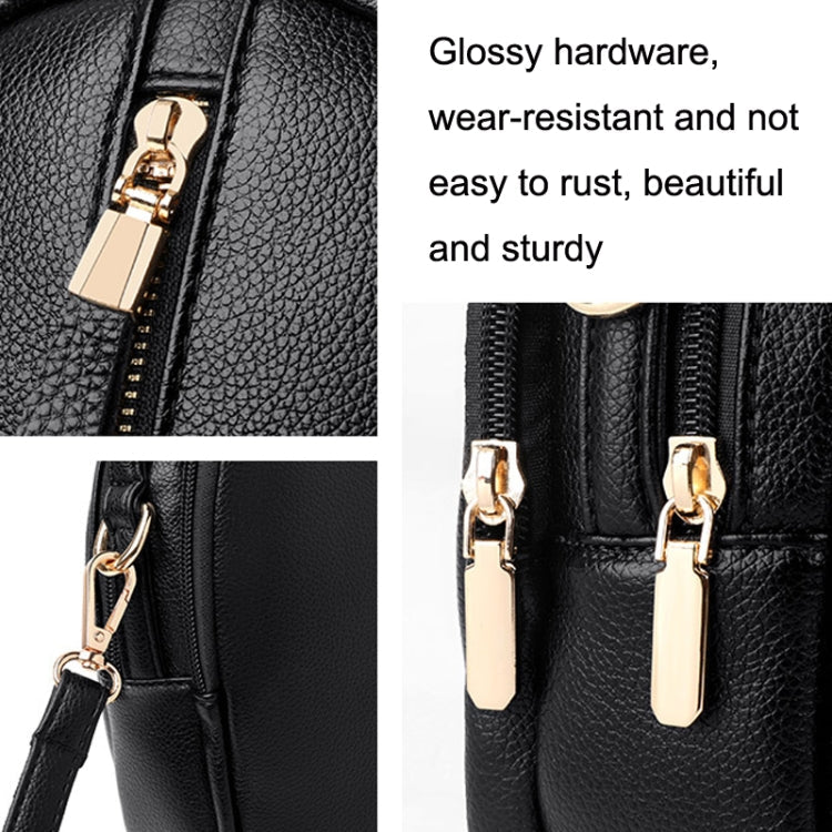 Shoulder Bag Multi-Compartment Casual Mother Handcuffs Women Mobile Phone Bag(Violet)