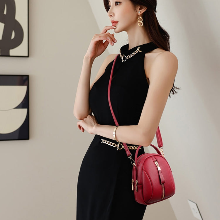 Shoulder Bag Multi-Compartment Casual Mother Handcuffs Women Mobile Phone Bag(Violet)