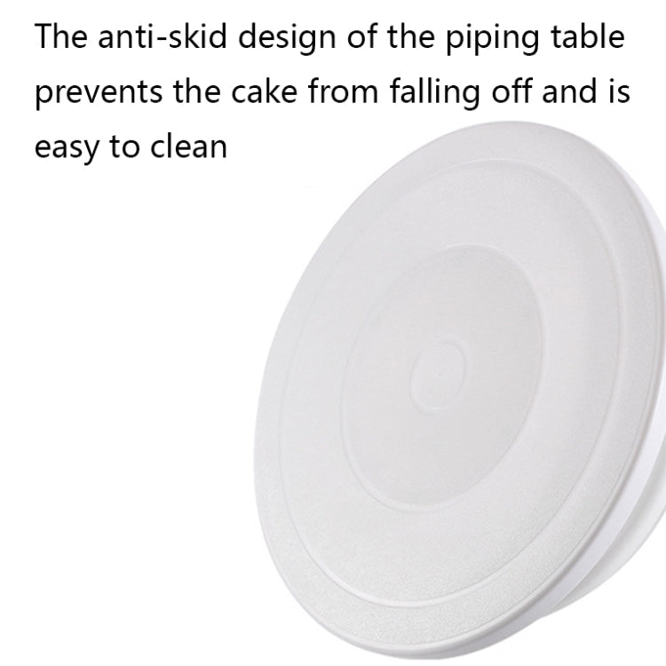 Home Piping Table Cake Turntable, Specification: White