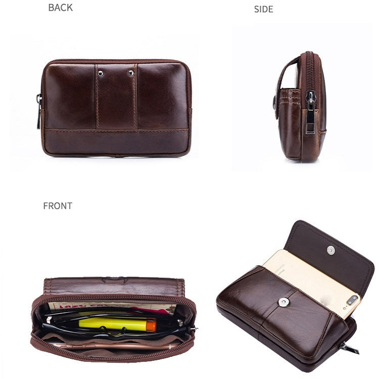 BULL CAPTAIN  Leather Multifunctional Waist Bag For Men, Brown-05, Brown-07, Brown-08, Brown-10, Brown-04, Brown-06, Brown-09, Black-05, Black-07, Black-08, Black-10, Black-04, Black-09