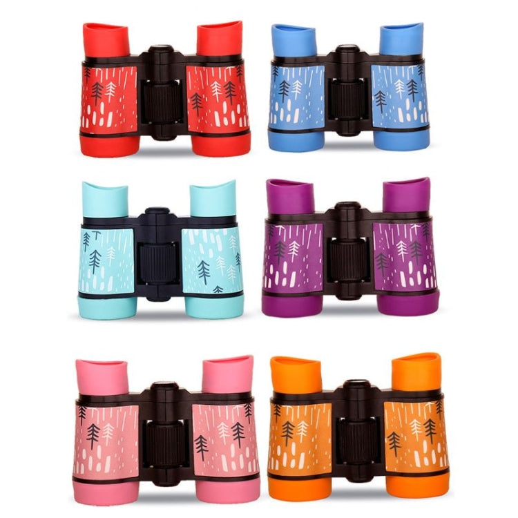 4X30 Binocular Telescope Bird Watching Telescope Gifts for Children(Rain Season Pink)