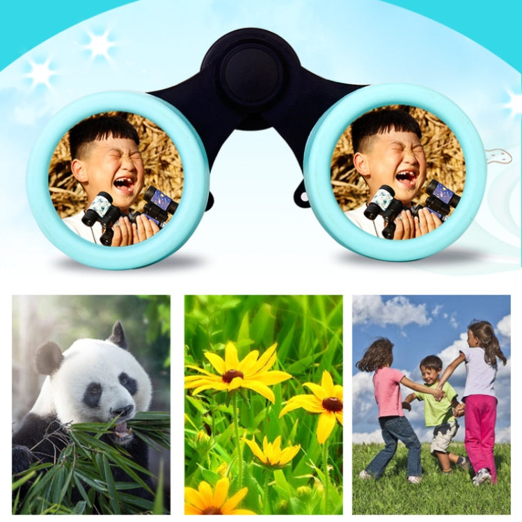 4X30 Binocular Telescope Bird Watching Telescope Gifts for Children(Rain Season Pink)