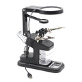 Desktop Multifunctional Chip Welding  Inspection Magnifying Glass with LED Light(Black)