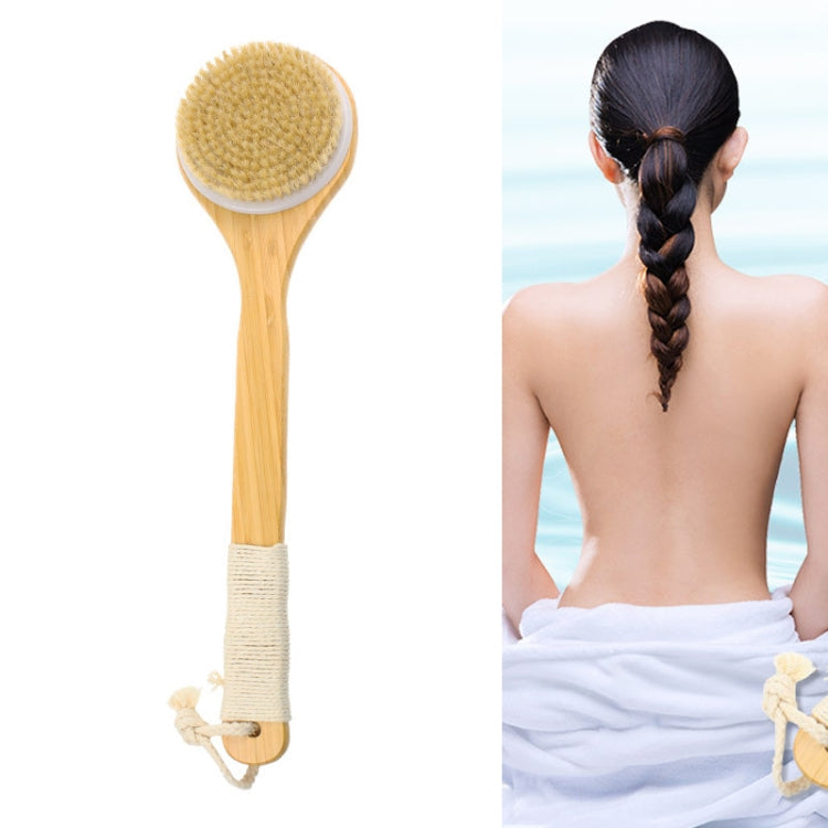 Natural Bristle Massage Exfoliating Shower Brush(As Show)