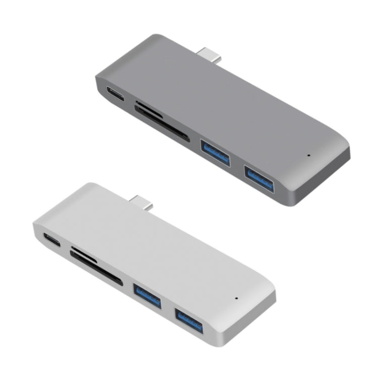 USB-C To HDMI Splitter Docking Station Card Reader, Specificationï¼? 5 in 1 Silver