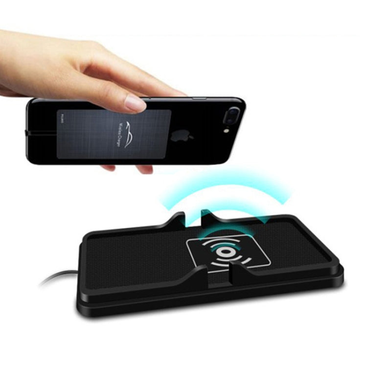 C6 15W 2 In 1 USB Multi-Function Car Wireless Charger Anti-Slip Launching Pad, C6