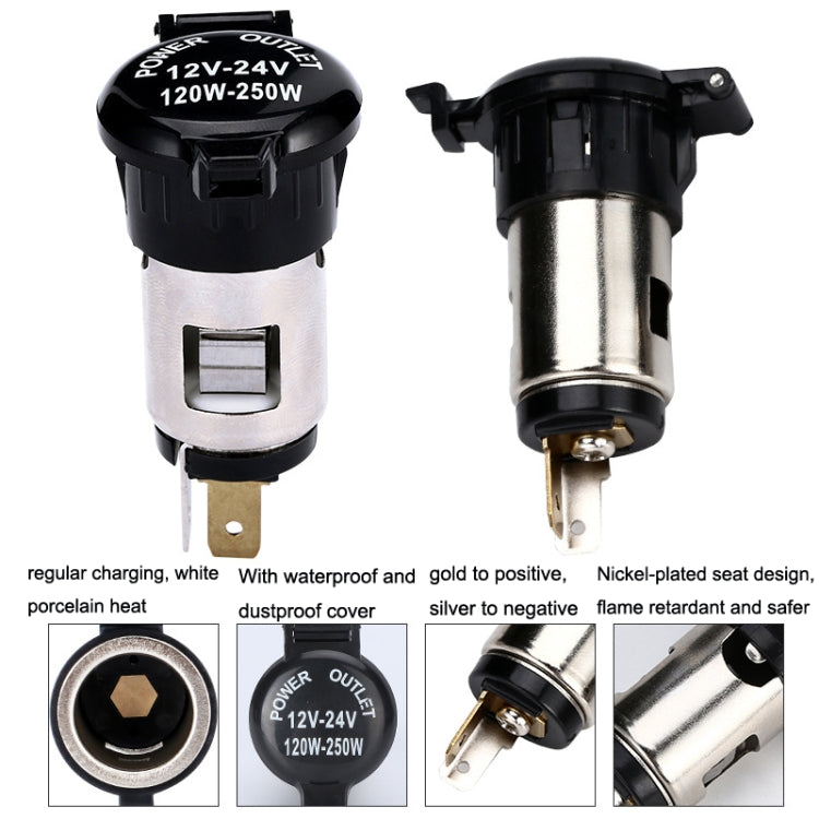Car Modified Cigarette Lighter Car Charging Power Socket No Cigarette Type (with 1.5m Line)