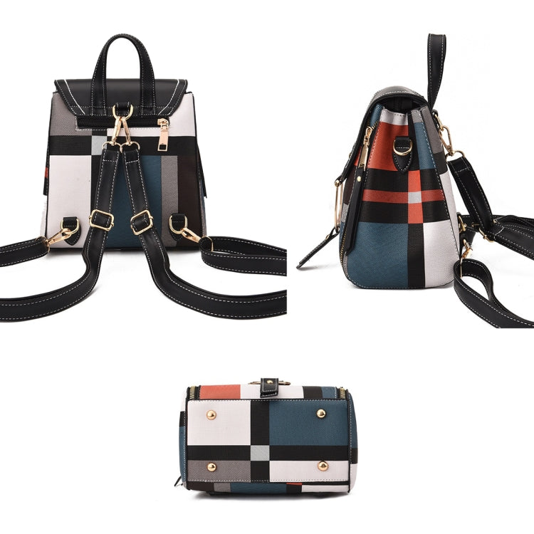 TFZ 959 PU Soft Leather Ladies Backpack(Black)