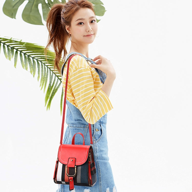 TFZ 959 PU Soft Leather Ladies Backpack(Black)