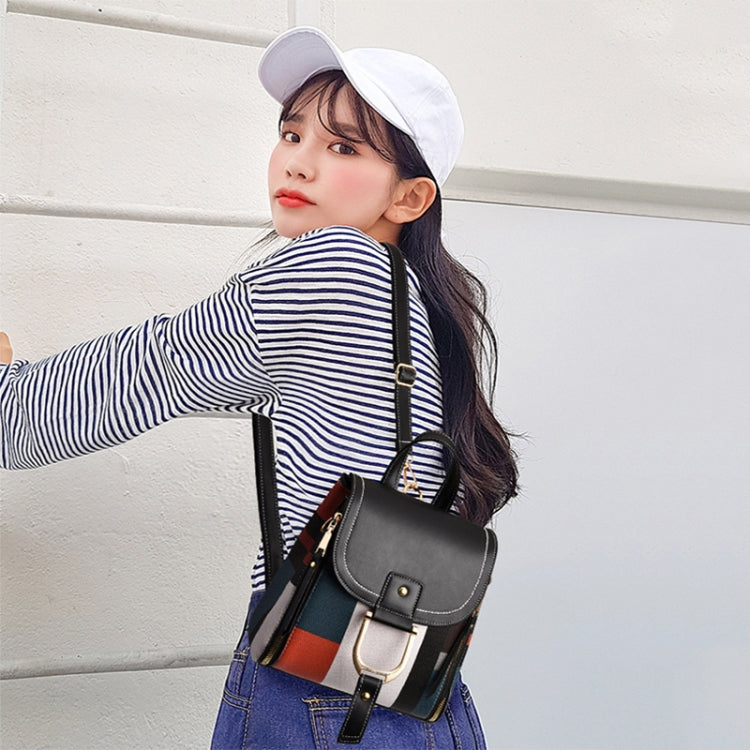 TFZ 959 PU Soft Leather Ladies Backpack(Black)