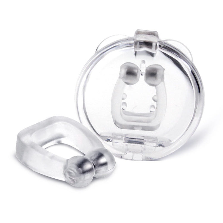 10 PCS Mini Portable Silicone Magnetic Snoring Stopper(Transparent)