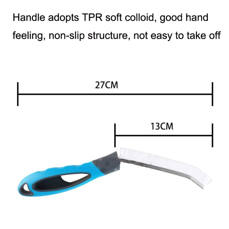 Car Window Door Corner Brush Cleaning Car Crevice Brush(Blue)