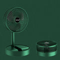 Portable Folding Fan  Retractable Floor Standing Fan,Style: USB Plug In (Green)