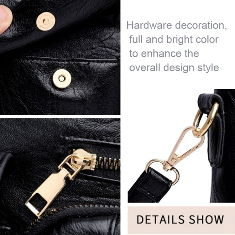Large-capacity Messenger Bag Handbag Multi-pocket Shoulder Bag Middle-aged Mother Bag(Yellow)