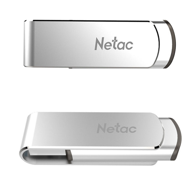 Netac U388 High Speed USB3.0 Metal Rotating Car Computer U Disk, Capacity: 128GB