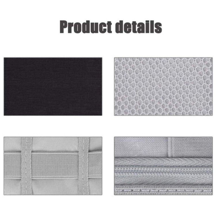 Travel Portable Strap Data Cable Storage Bag(Grey)