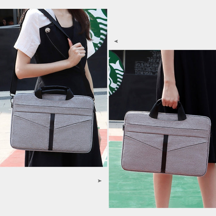 DJ04 Hidden Handle Waterproof Laptop Bag, Size: 13.3 inches(Grey)