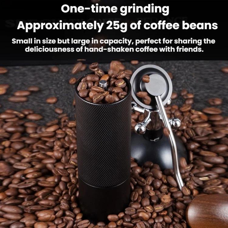 CNC Stainless Steel Hand Crank Coffee Bean Grinder