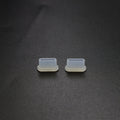 2 Sets Drone Body Remote Control Charging Port Dust Plug for DJI Mini 3 Pro, Transparent, Black, Transparent+Black