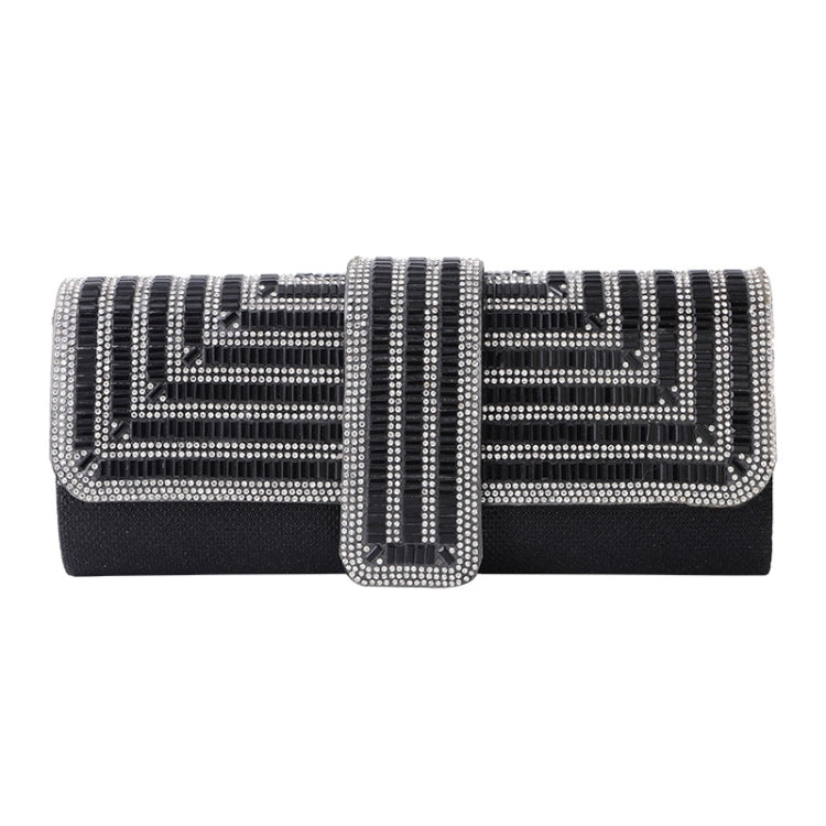 Ladies Evening Bag Shoulder Bag Hand Messenger Bag(Black)