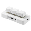 MK321 3 Keys Custom Keys Game Office PS Clip Macro Programming Keypad, Cable Length: 1.5m, White, Black