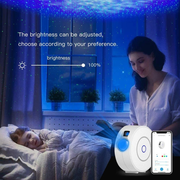 WiFi Graffiti Smart Circular Star Projection Light Home Theater Atmosphere Light(UK Plug)