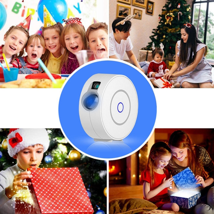 WiFi Graffiti Smart Circular Star Projection Light Home Theater Atmosphere Light(UK Plug)