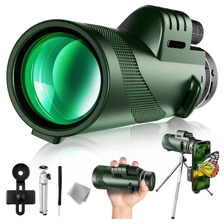 40X60 Outdoor  High Power HD Monocular (Standard+Universal Clip+Tripod)