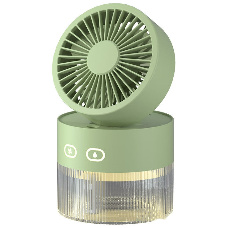 OM008 Desktop Foldable Spray Humidification Mini USB Water Cooling Fan(Mousse Green)