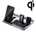 R11 4 In 1 30W Phone Wireless Charger with Ambient Light(Silver Black)
