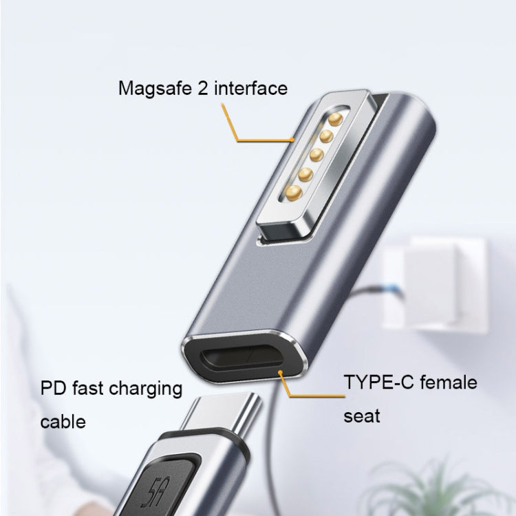 Type-C/USB-C to Magsafe1/2 Charging Adapter Supports PD Charging(Type-C to Magsafe 1 L)
