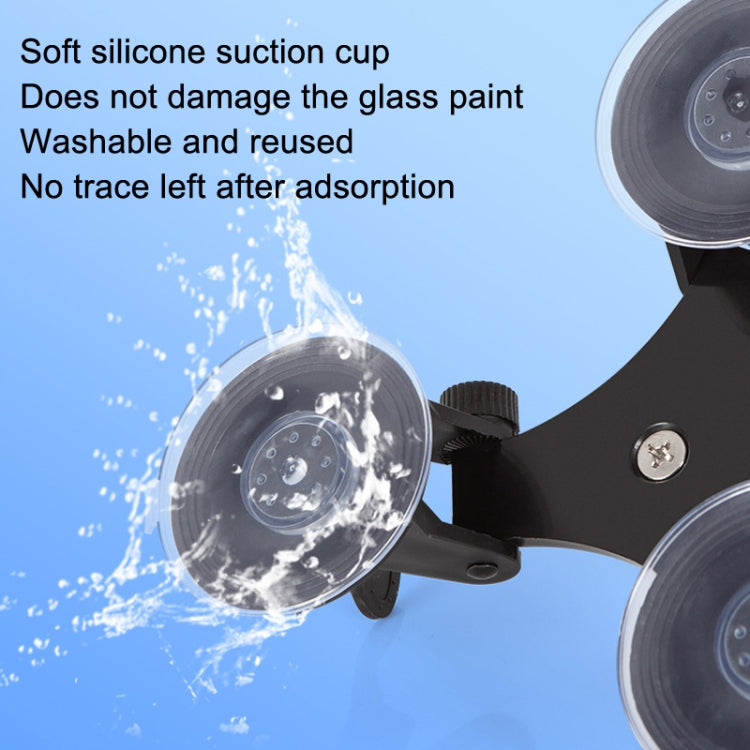 Car General Purpose Vehicle Bracket Suction Cup Fixed Glass Video Shooting Base, Shape: Suction Cup+PTZ