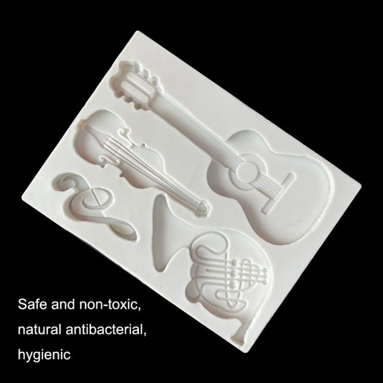 Castle Musical Silicone Mold Chocolate Fondant Cake Decor, Style:, Specification: Rectangle