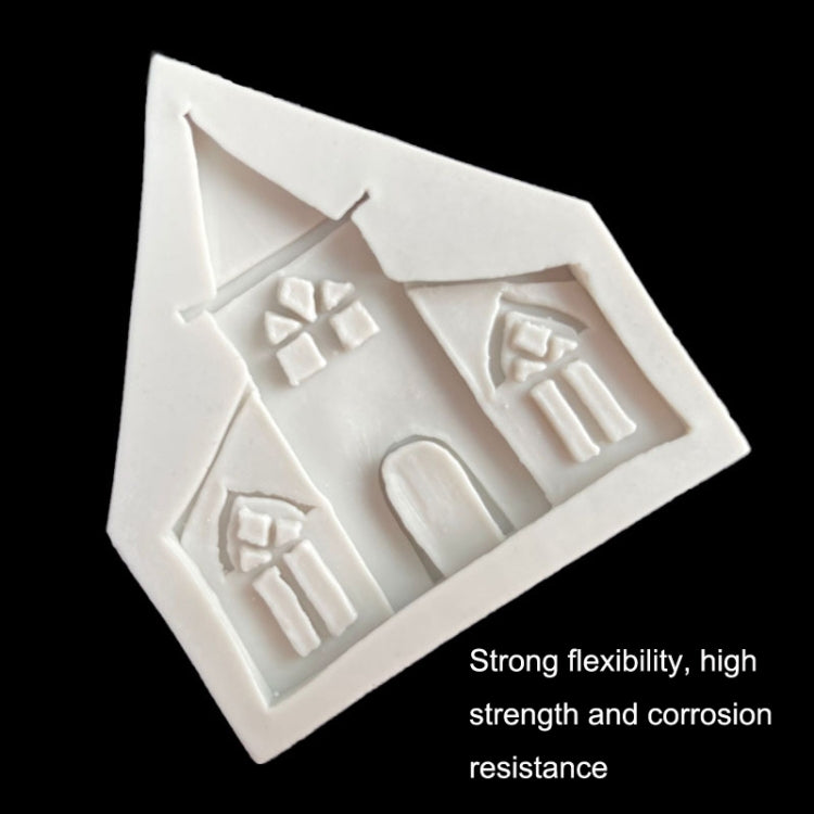 Castle Musical Silicone Mold Chocolate Fondant Cake Decor, Style:, Specification: Rectangle