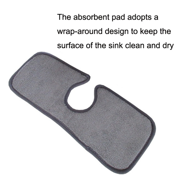 Basin Drain Pad Absorbent Dry Cleaning Pad Fiber Towel Water Mat Color Random Delivery, Size: 46x10cm