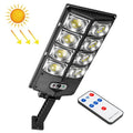 E-SMARTER LED Strong Light Dual Row Road Light Solar Garden Sensor Light, Style:, W789A-4, W789B-4