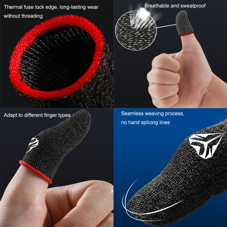 Gaming Superconducting Sweat Resistant Finger Gloves(Purple)