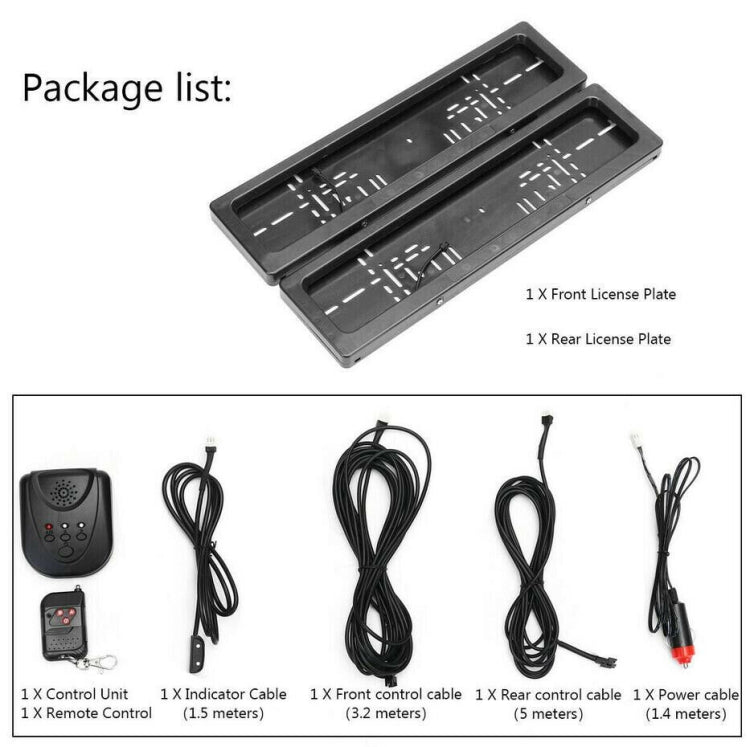 European Standard Electric License Plate Roller Shutter Protective Cover.