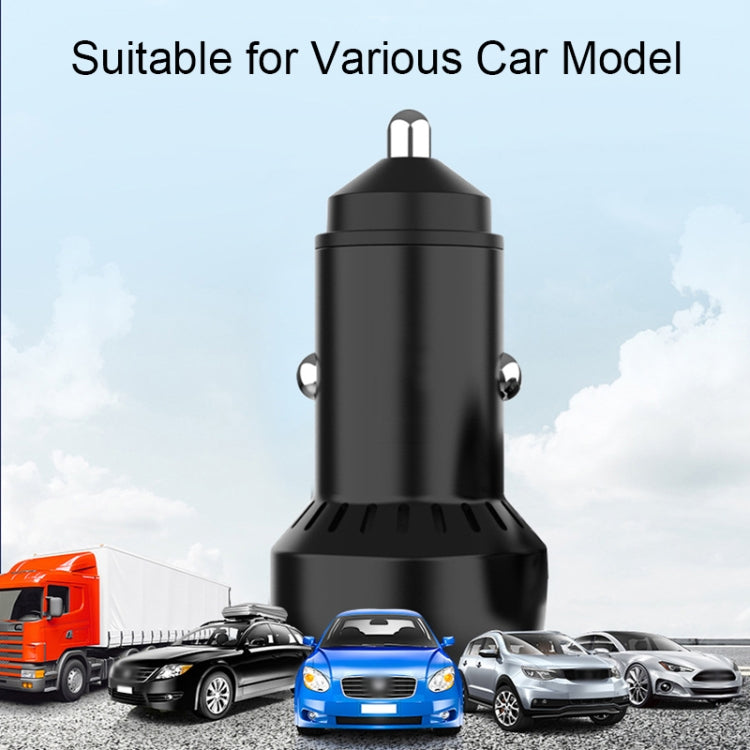 IBD352 Aluminum Alloy Dual Interface Car Charger, Spec: Double QC3.0 36W