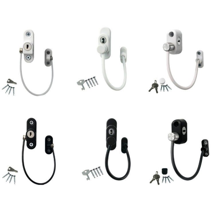 Children High-rise Anti-fall Safety Lock Window Push Limiter, Color: White (Special Thick)