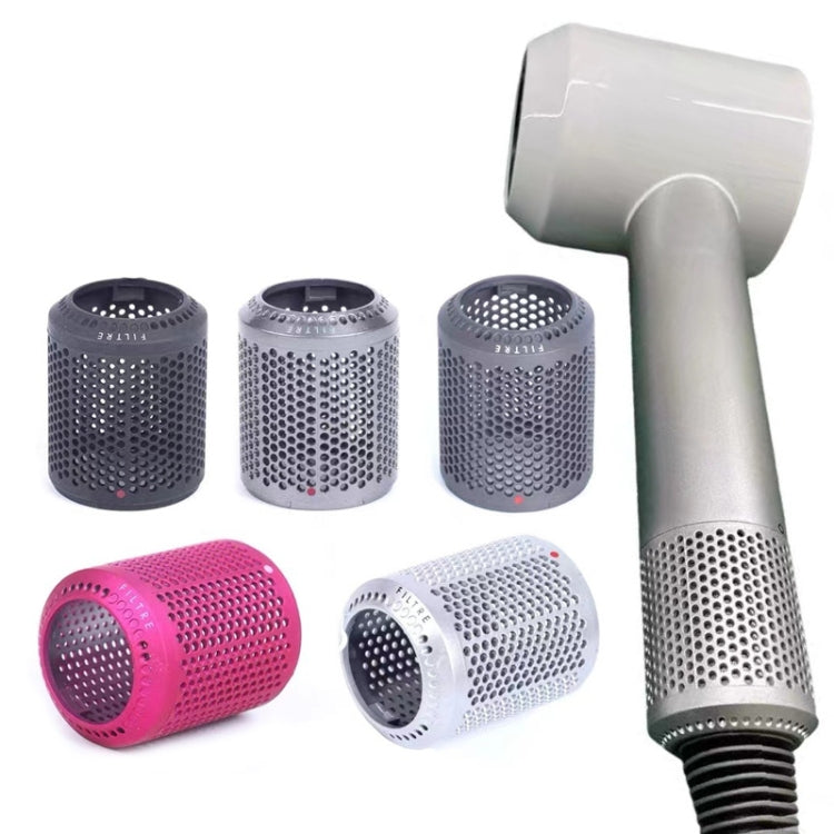 2 PCS Outer Cover Dust Filter for Dyson Hair Dryer HD01/HD03/HD08(Rose Red)